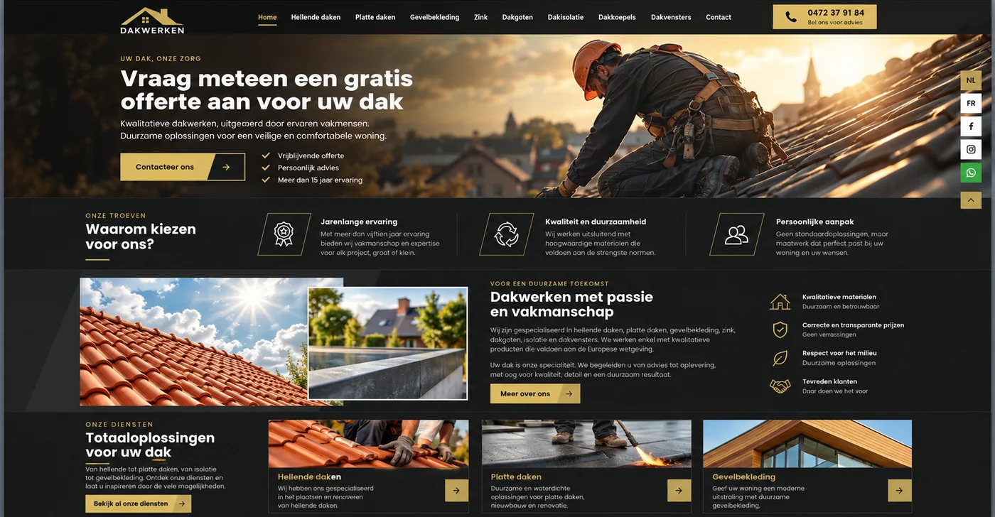 Conceptdesign dakwerken — het vernieuwde ontwerp